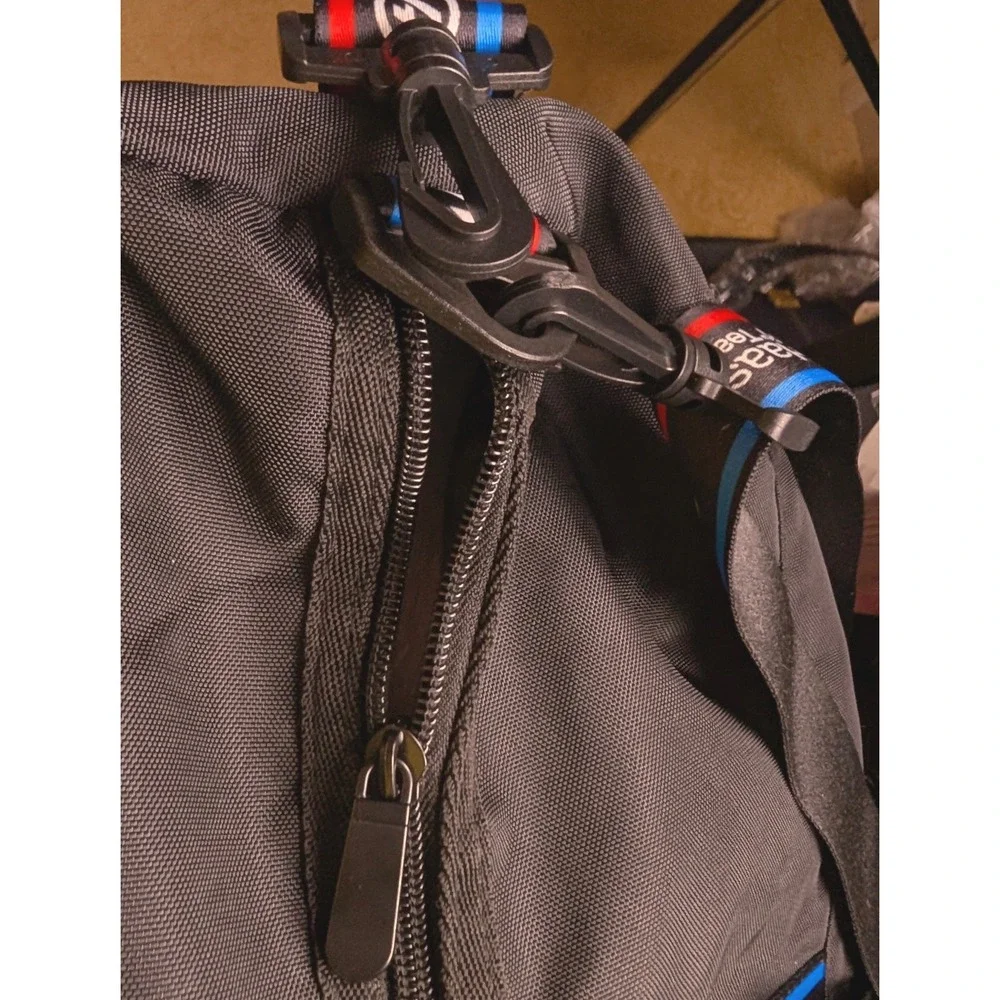 Haas F1 Team Duffel Bag Black Racing Travel Gym Bag with Shoulder Strap